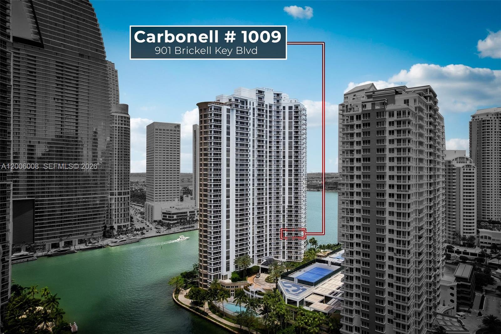 901 Brickell Key Blvd #1009, Miami FL 33131