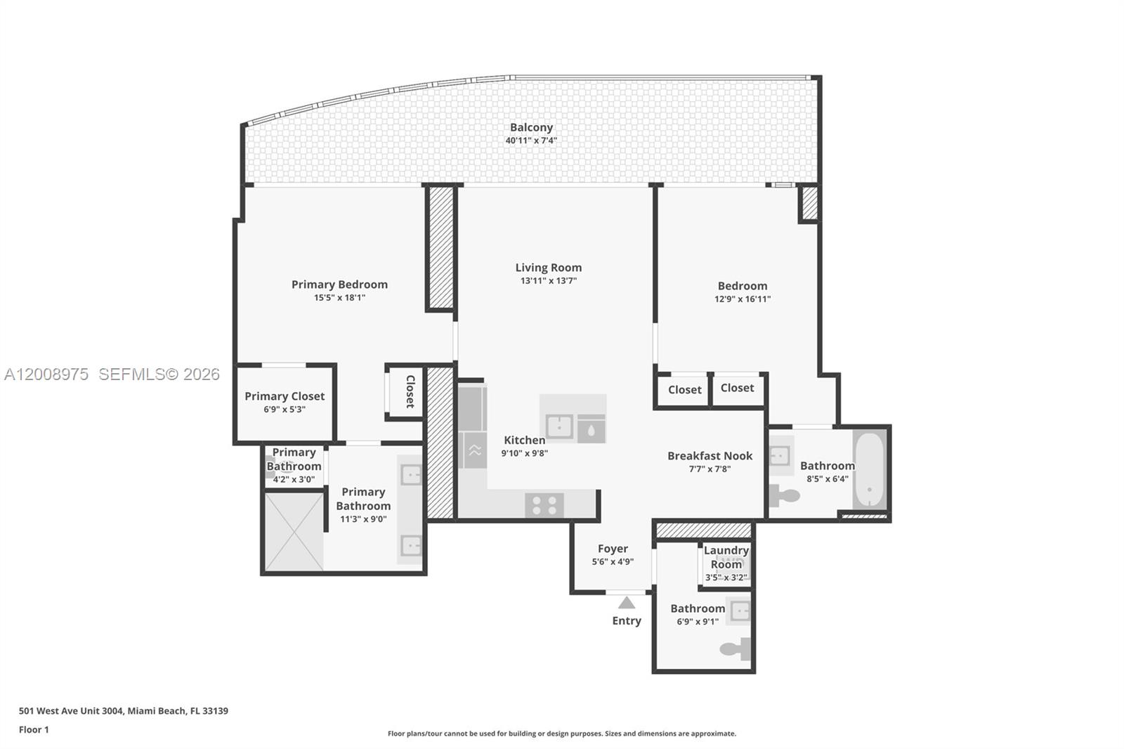 500 Alton Rd. #3004, Miami Beach FL 33139