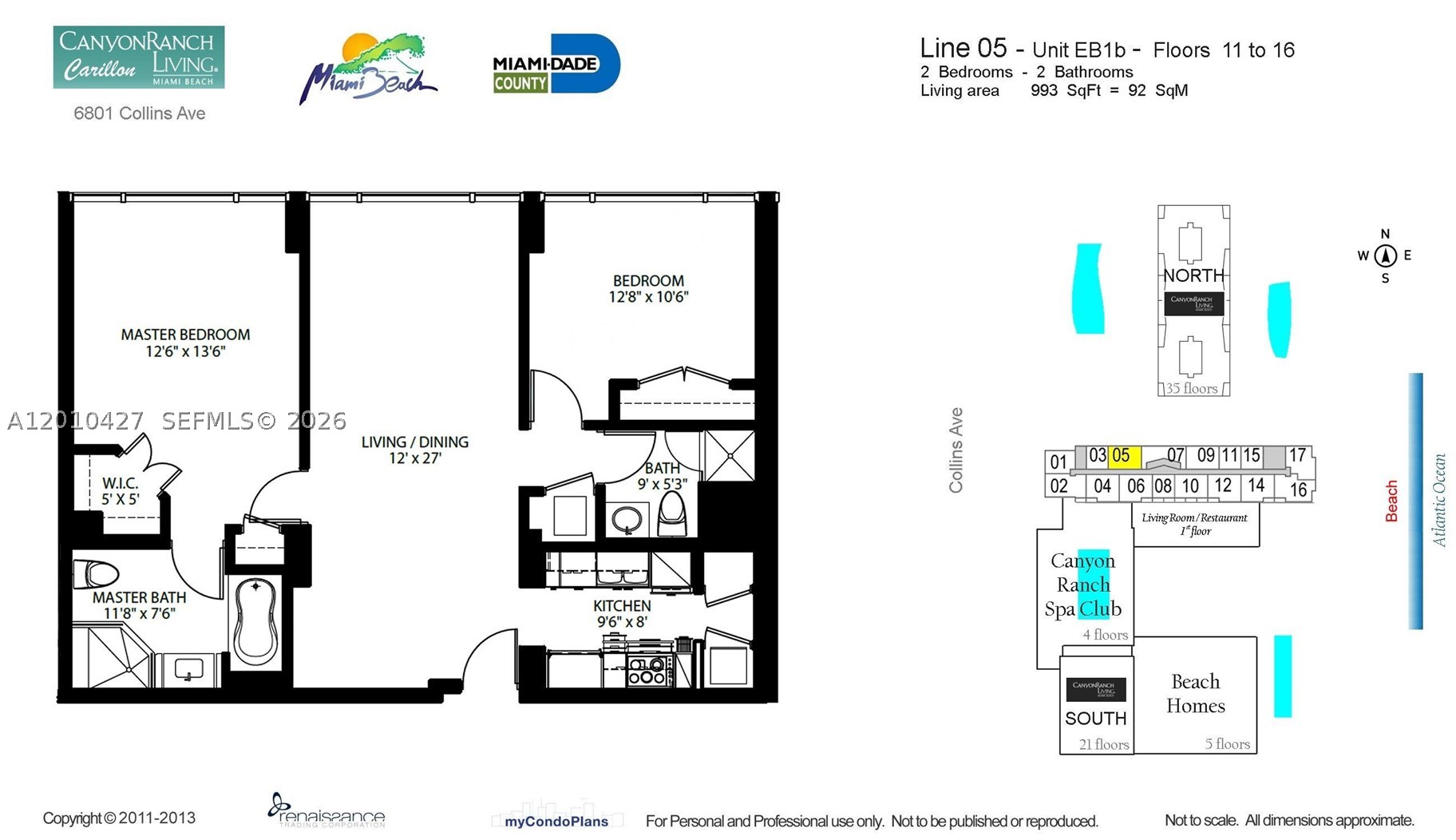 6801 Collins Ave #1215, Miami Beach FL 33141