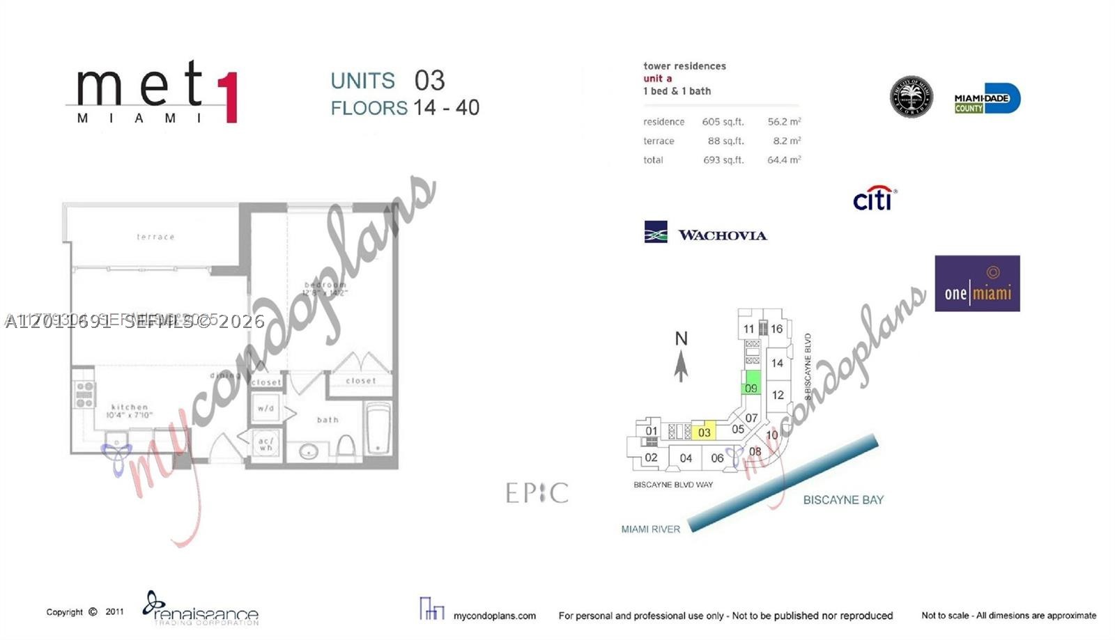 300 S Biscayne Blvd #T-2903, Miami FL 33131