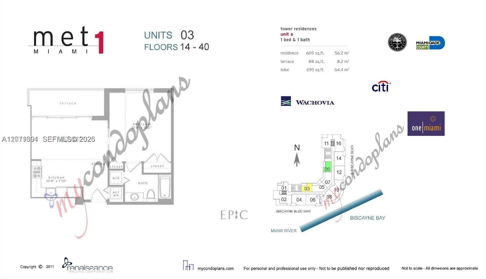 300 S Biscayne Blvd #T-2903, Miami FL 33131