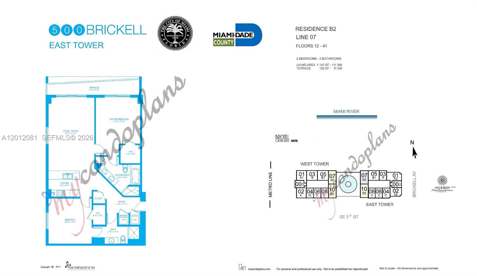 500 Brickell Ave #3807, Miami FL 33131