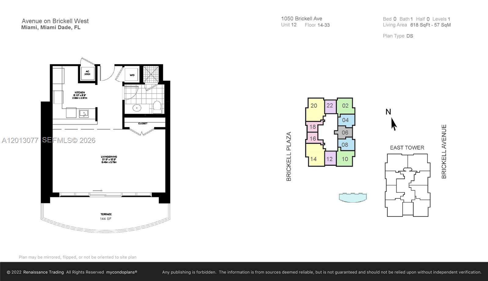1050 Brickell Ave #1912, Miami FL 33131