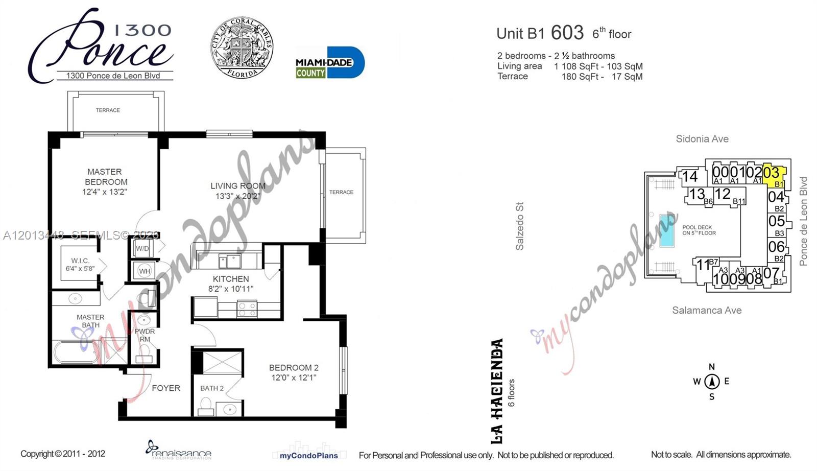 1300 Ponce De Leon Blvd #603, Coral Gables FL 33134