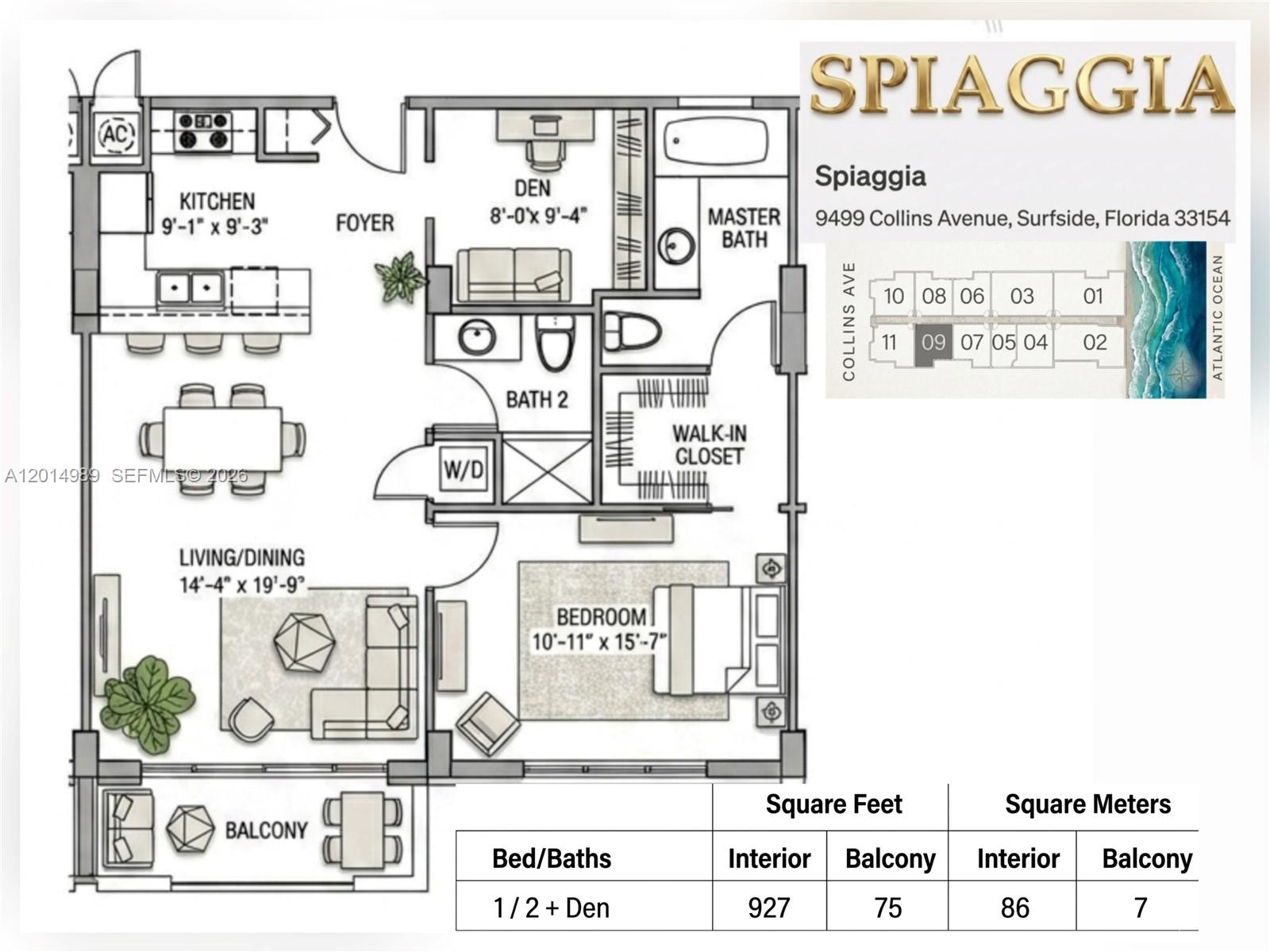 9499 Collins Ave #1009, Surfside FL 33154