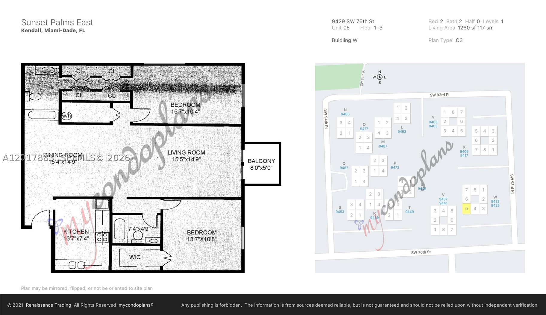 9429 SW 76th St #W25, Miami FL 33173