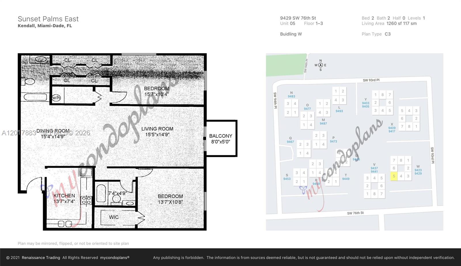 9429 SW 76th St #W25, Miami FL 33173