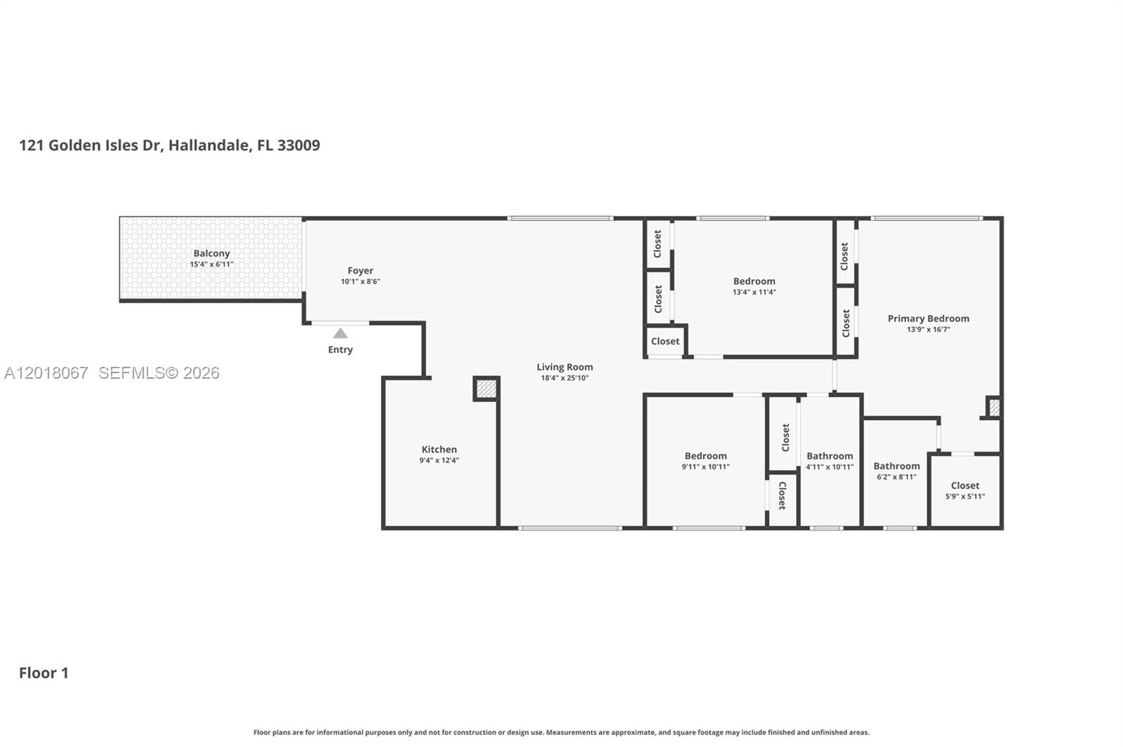 121 Golden Isles Dr #707, Hallandale Beach FL 33009