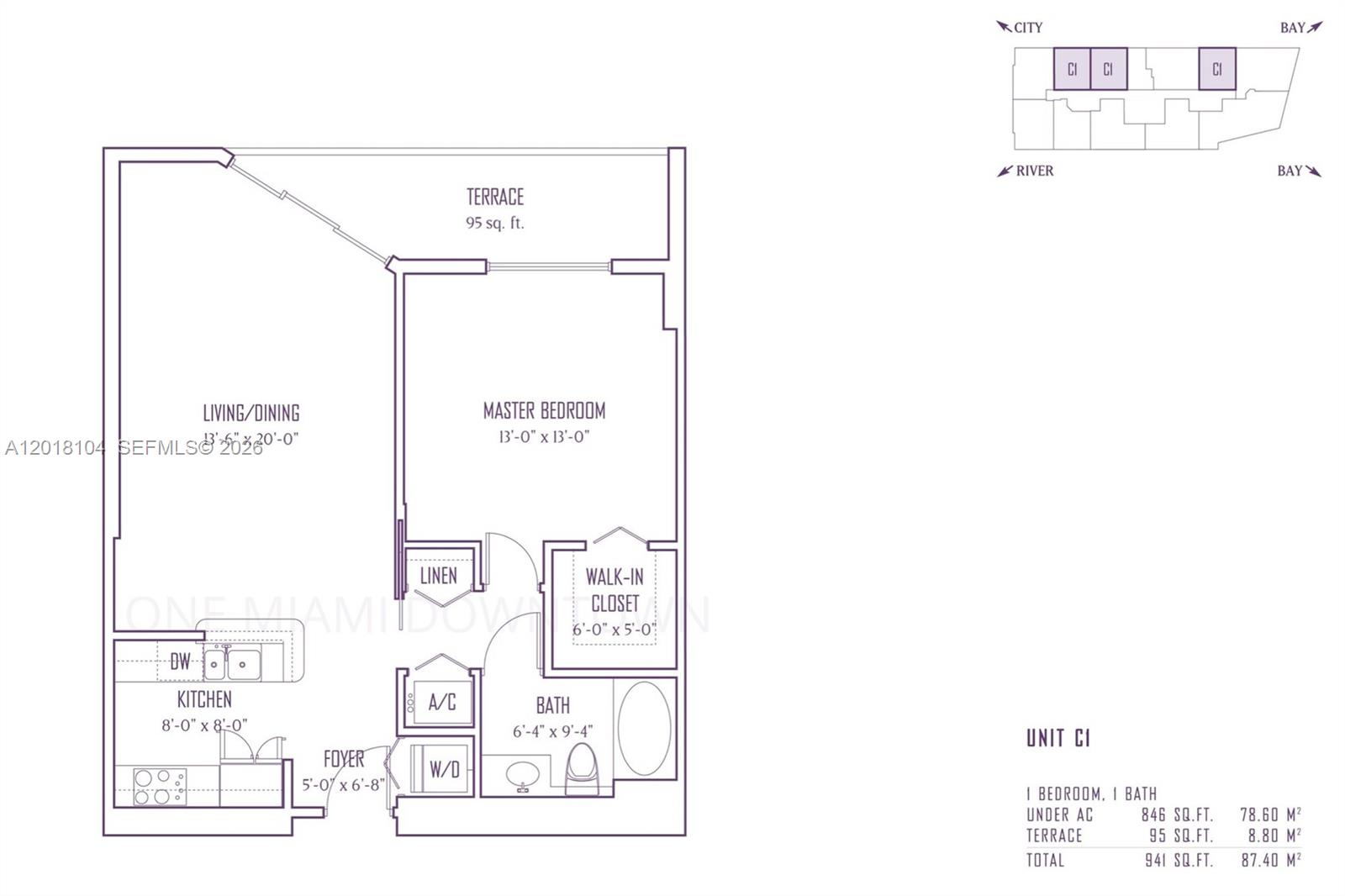 325 S Biscayne #1718, Miami FL 33131