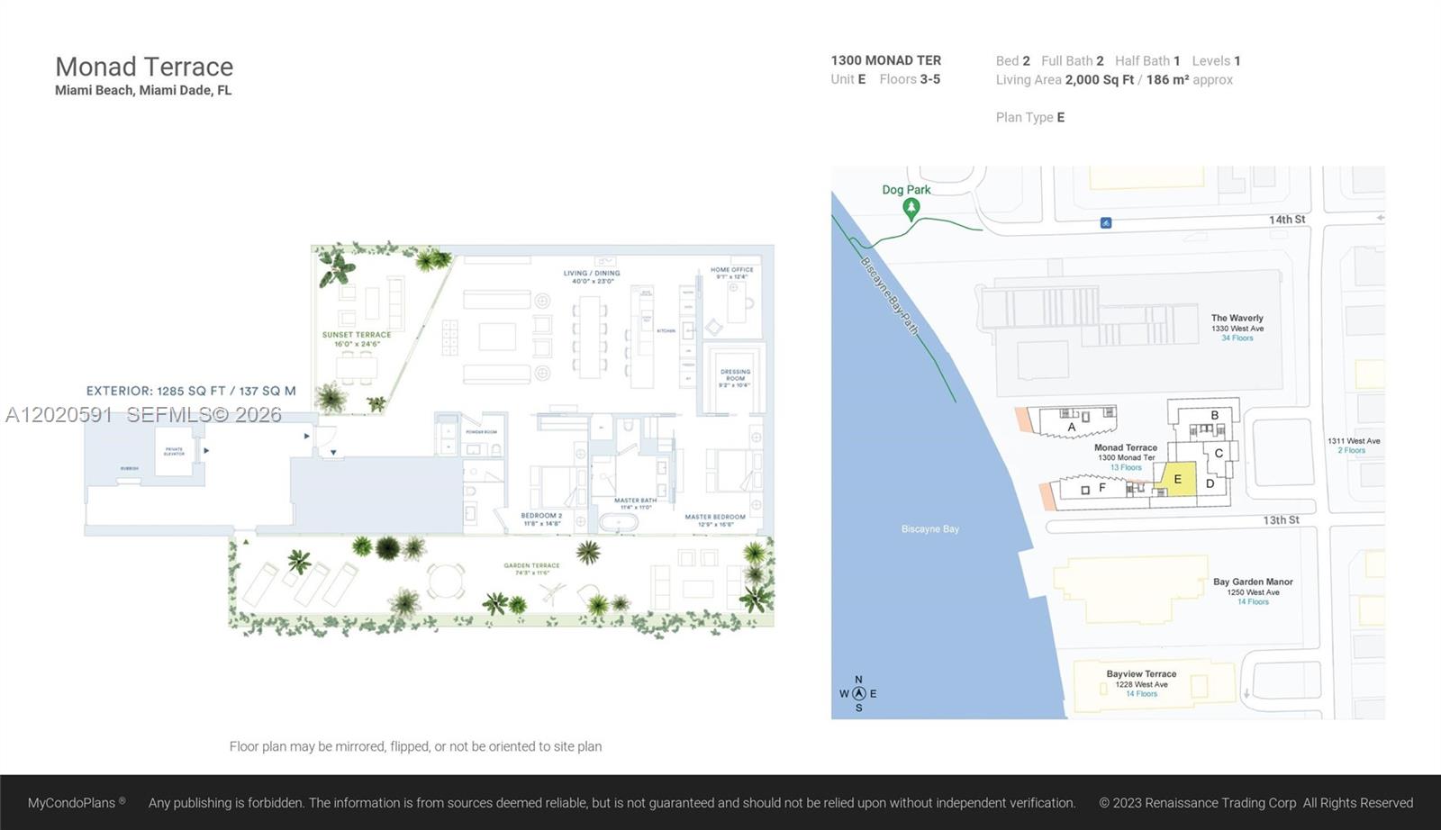 1300 Monad Ter #3E, Miami Beach FL 33139