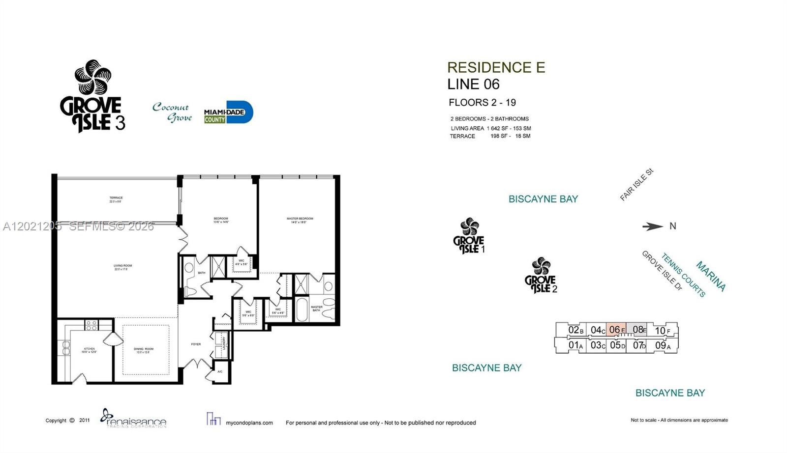 3 Grove Isle Dr #C1606, Coconut Grove FL 33133