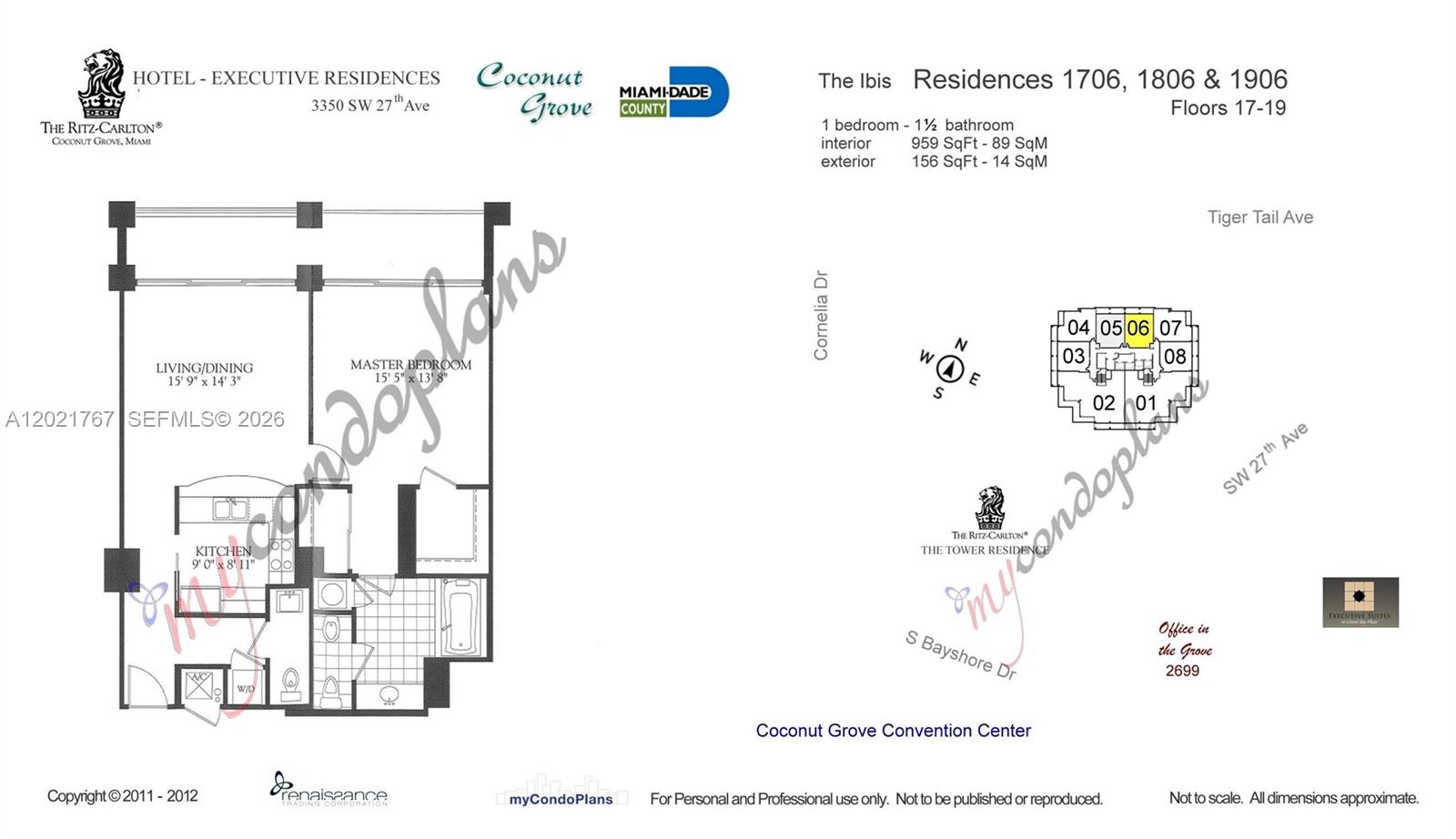 3350 SW 27th Ave #1706, Coconut Grove FL 33133
