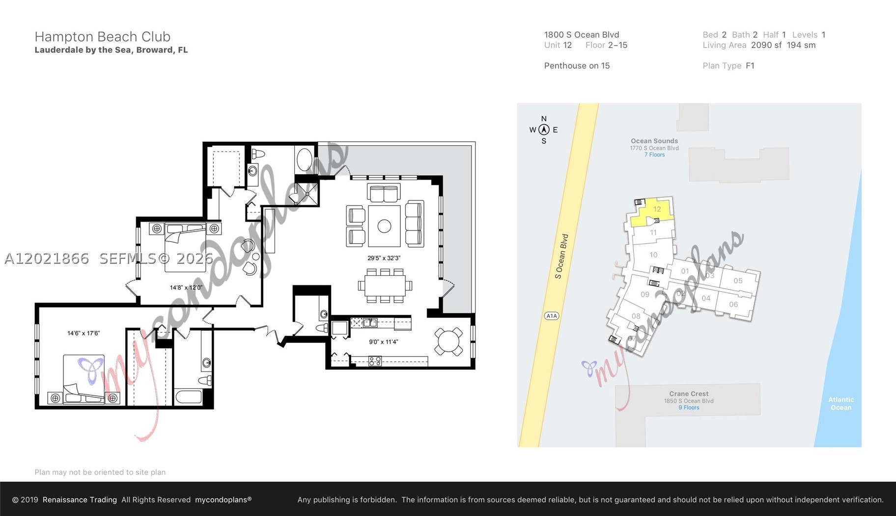1800 S Ocean Blvd #1012, Lauderdale By The Sea FL 33062
