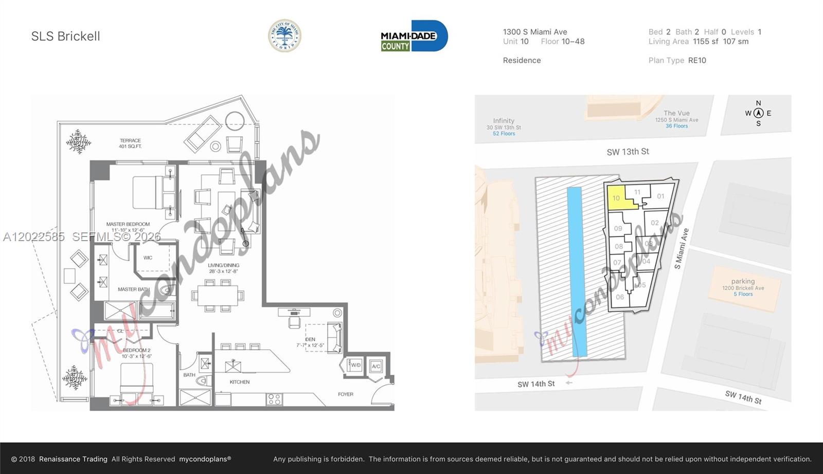 1300 S Miami #1910, Miami FL 33130