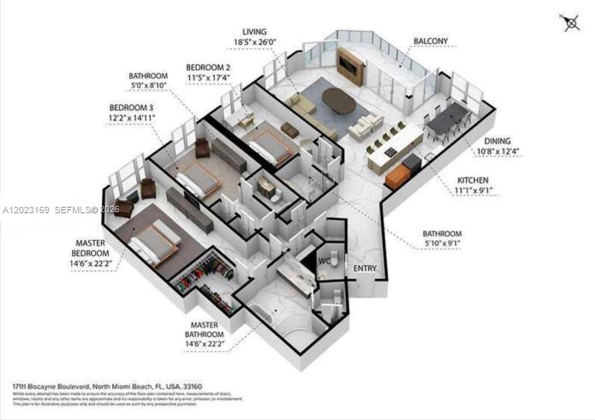 17111 Biscayne Blvd #2209, North Miami Beach FL 33160