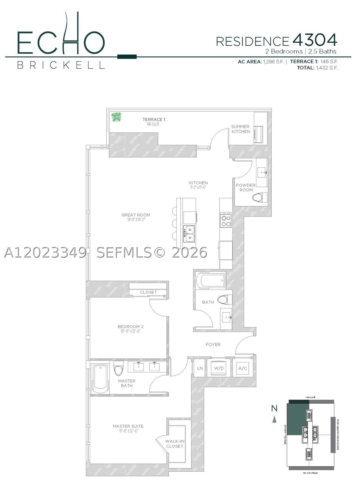 1451 Brickell Ave #4304, Miami FL 33131
