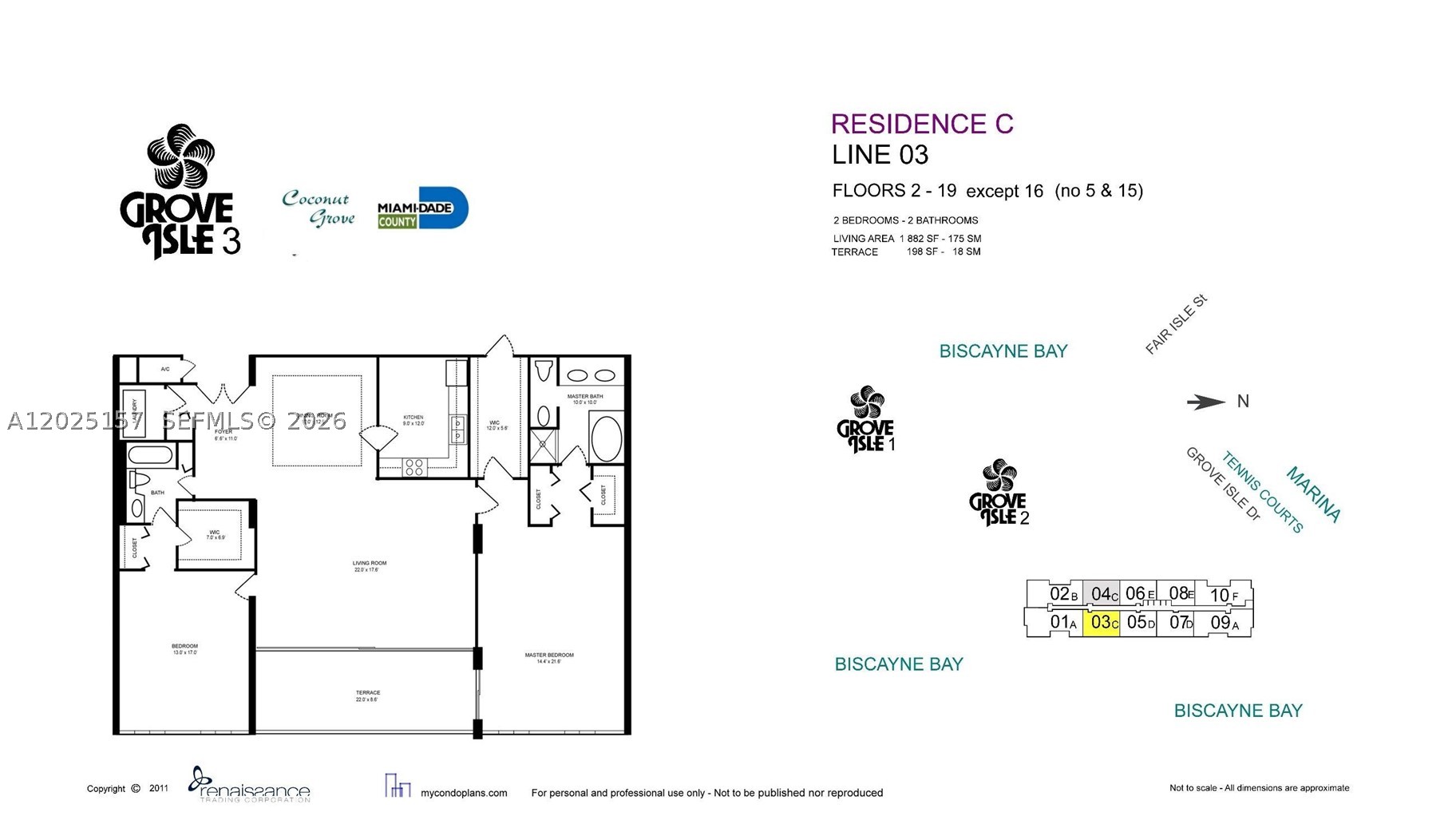 3 Grove Isle Dr #C803, Miami FL 33133