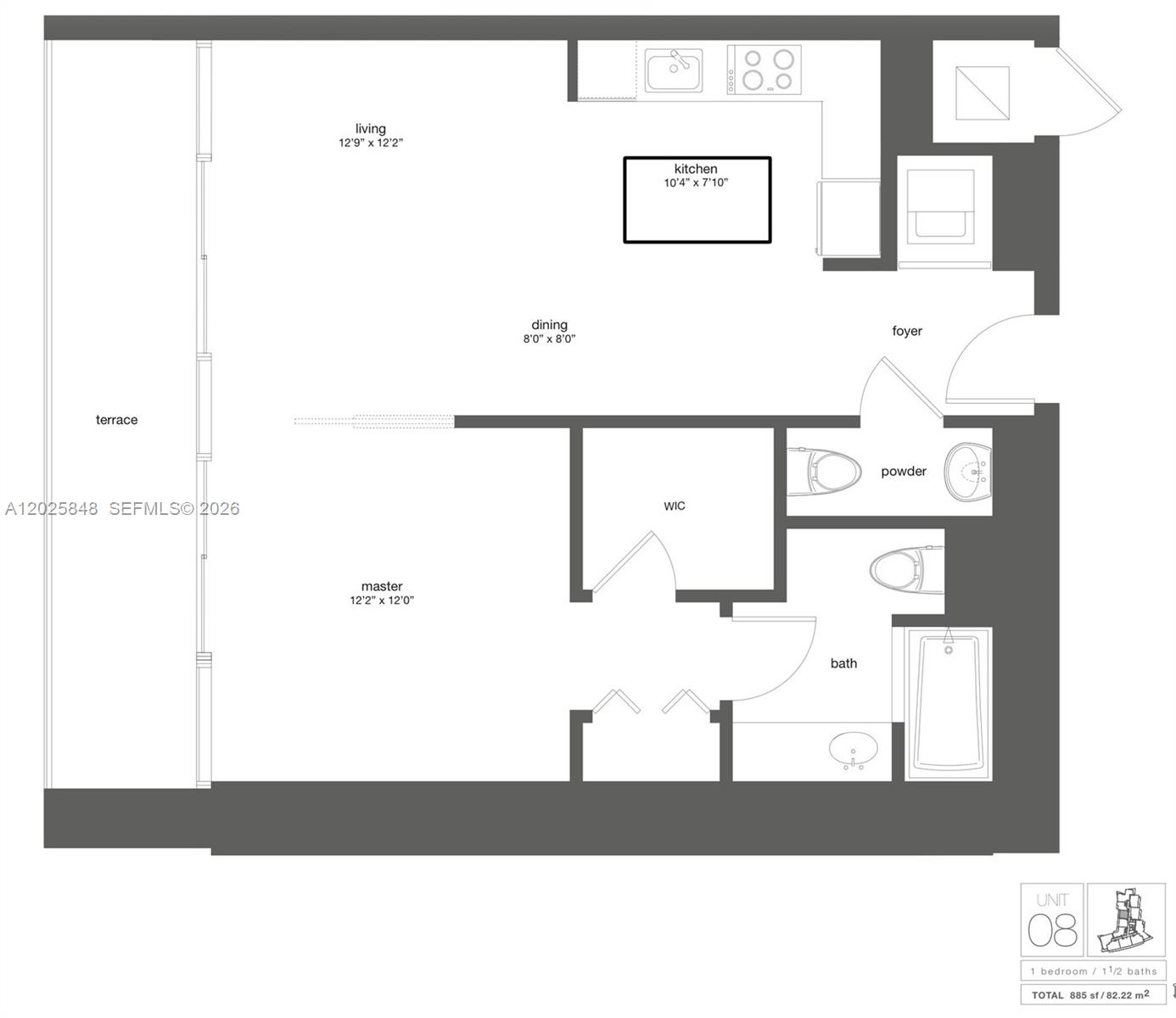92 SW 3rd St #5108, Miami FL 33130