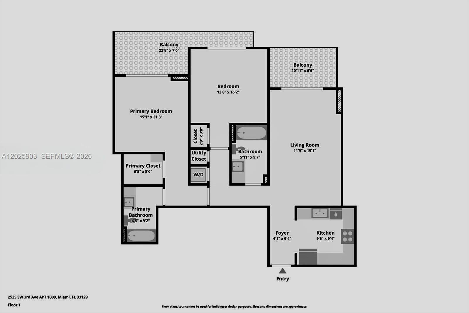 2525 SW 3rd Ave #1009, Miami FL 33129