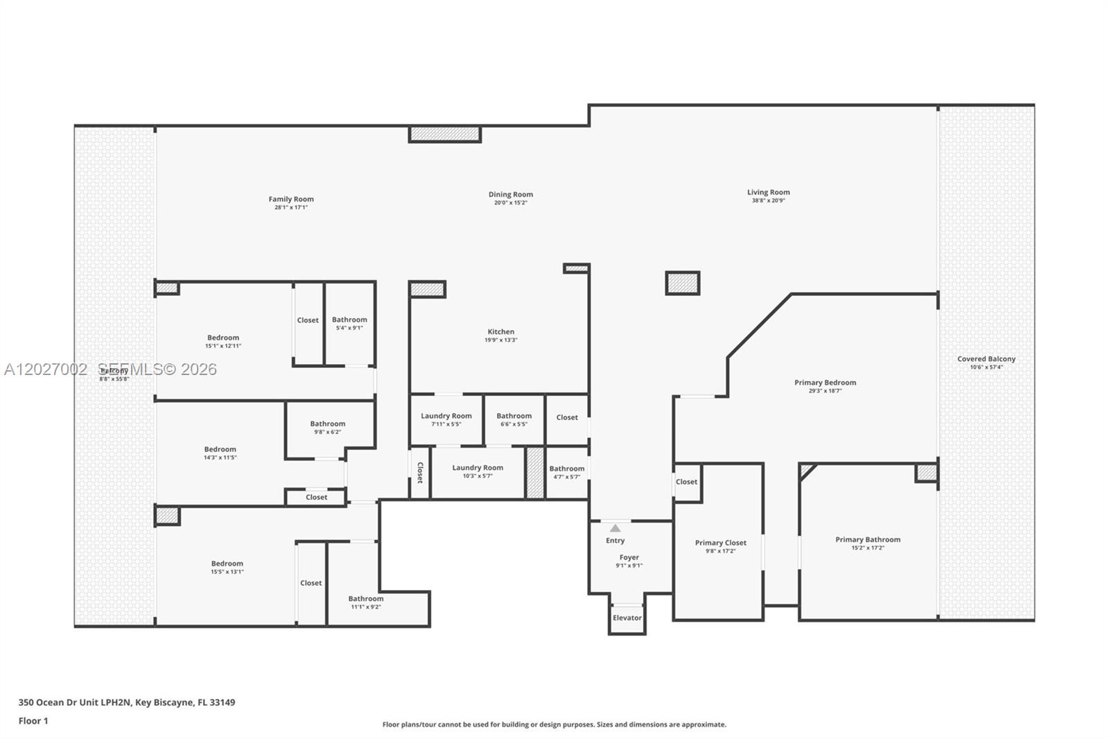 350 Ocean Dr #LPH2N, Key Biscayne FL 33149
