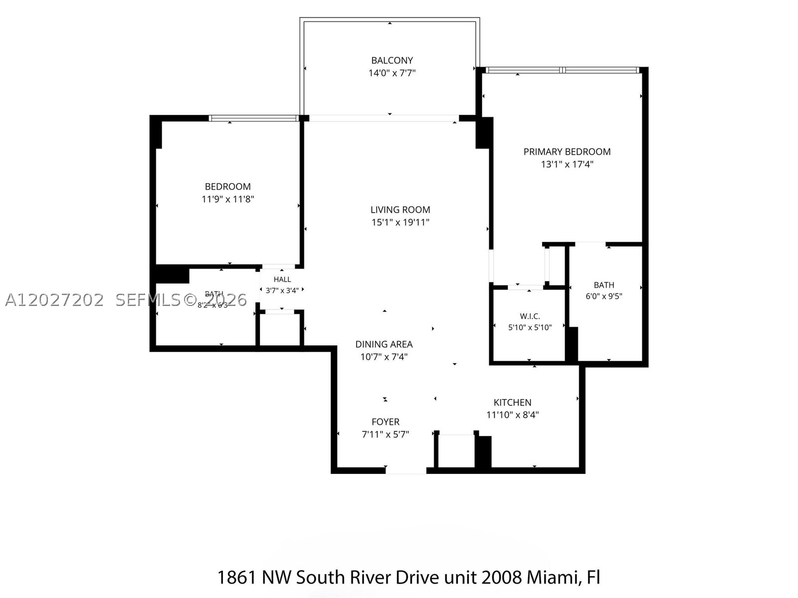 1861 NW S River Dr #2008, Miami FL 33125