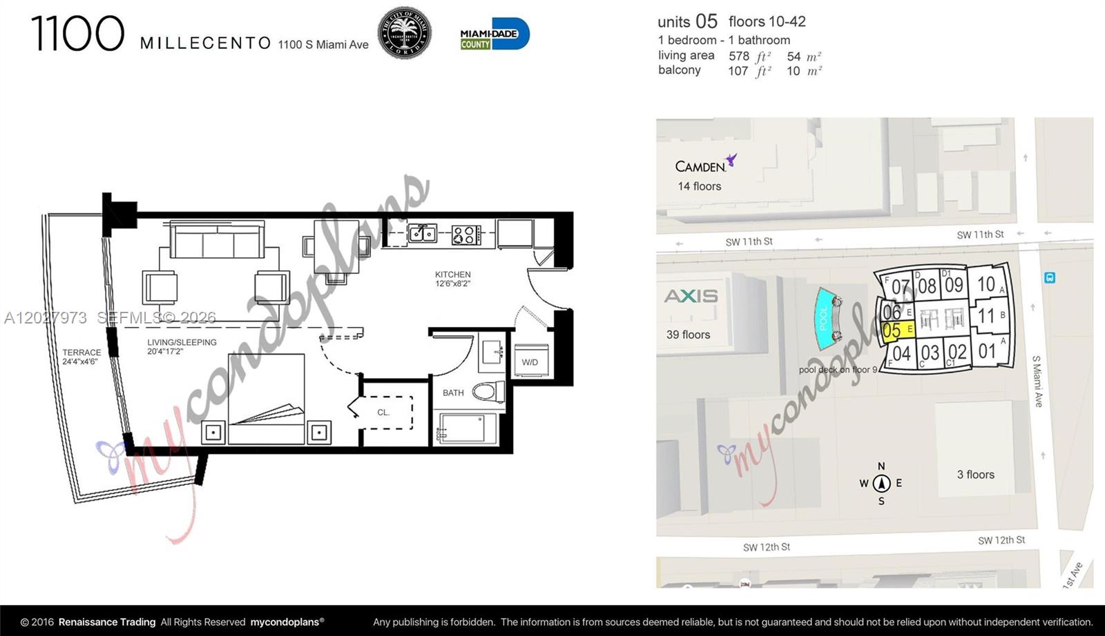 1100 S Miami Ave #2305, Miami FL 33130