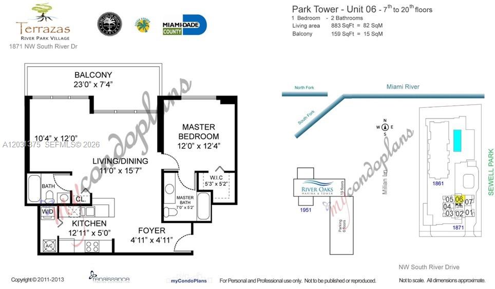1871 NW S River Dr #1606, Miami FL 33125