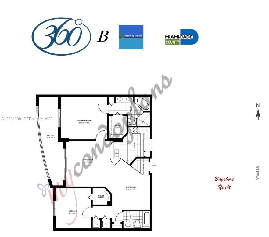 7910 Harbor Island Dr #708, North Bay Village FL 33141