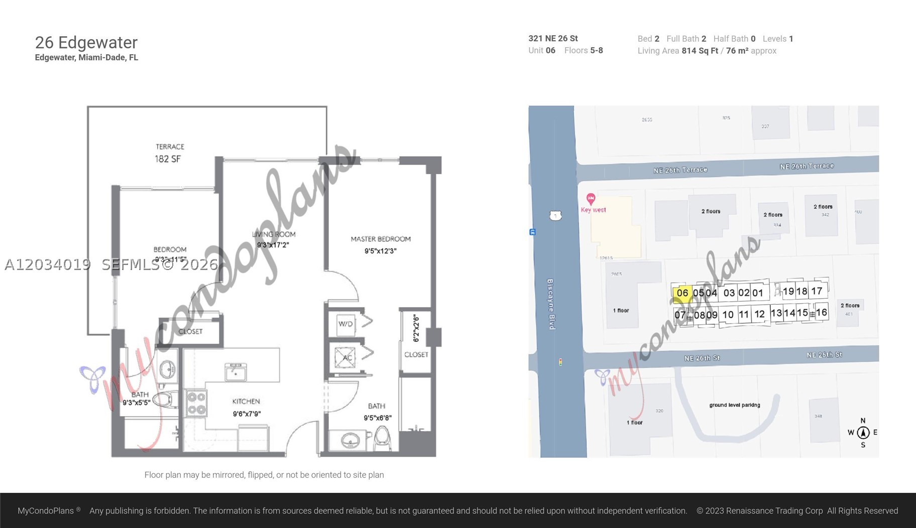 321 NE 26th St #806, Miami FL 33137