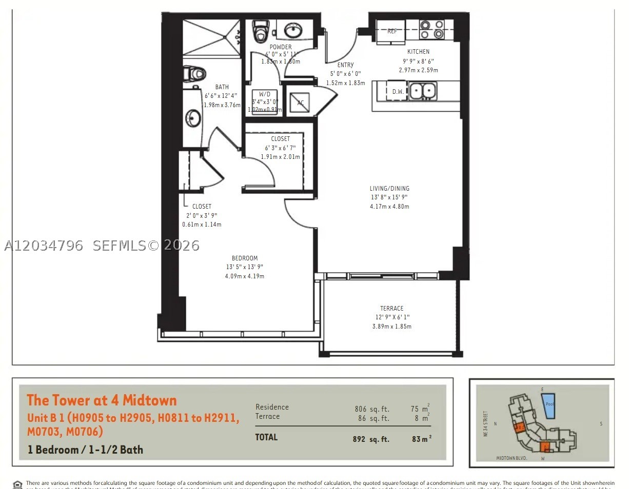 3301 NE 1st Ave #H1405, Miami FL 33137