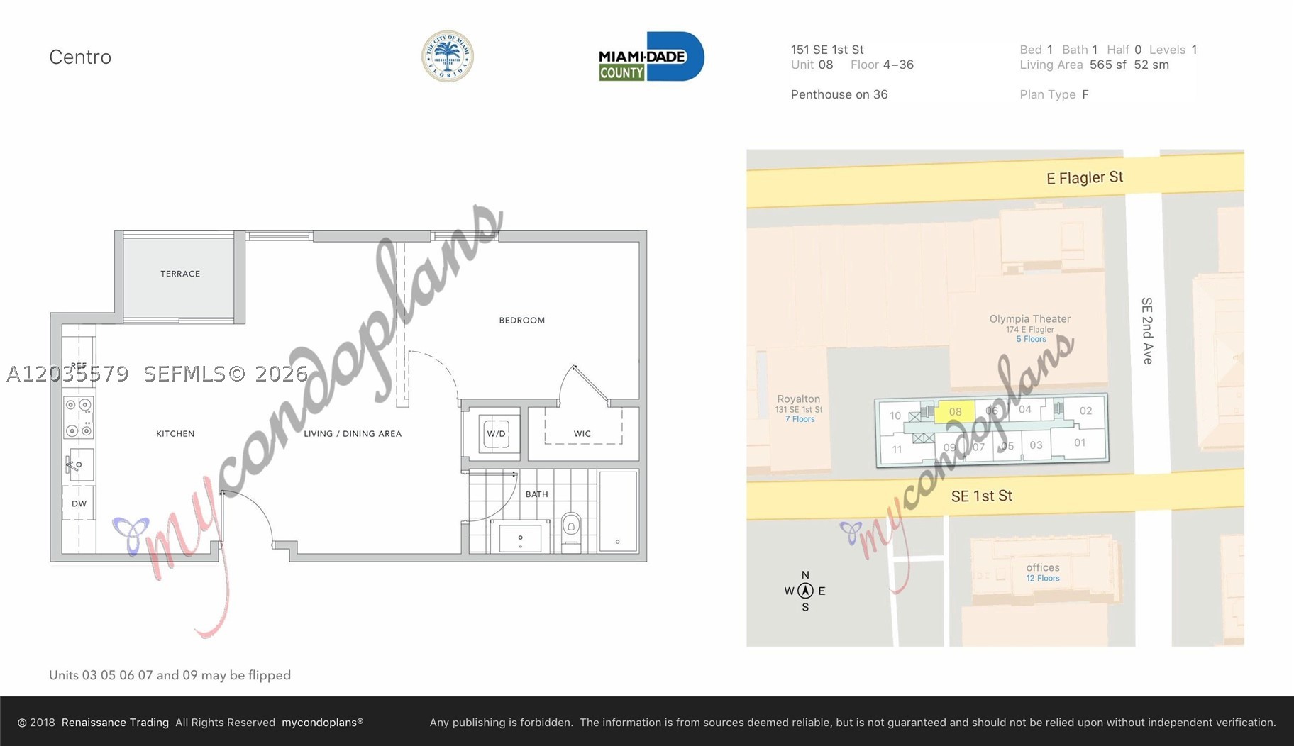 151 SE 1st St #408, Miami FL 33131