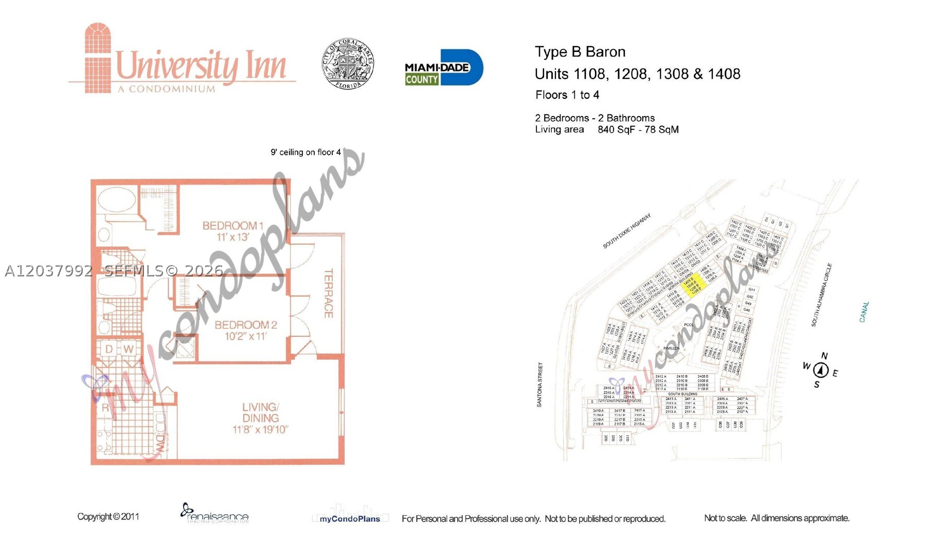 1280 S Alhambra Cir #1308, Coral Gables FL 33146