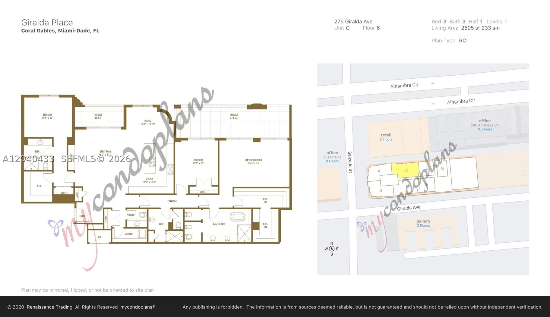 275 Giralda Ave #6C, Coral Gables FL 33134