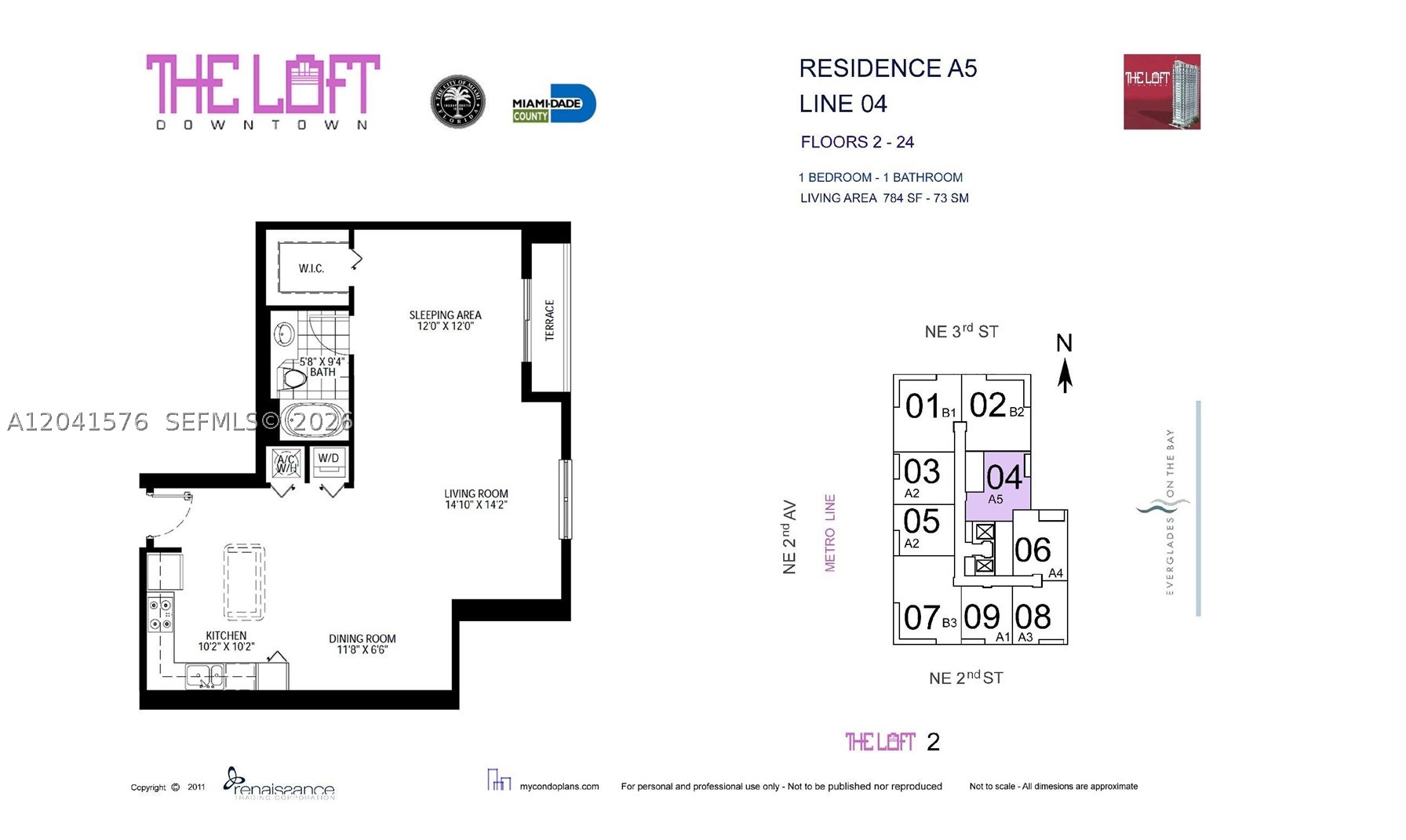 234 NE 3rd St #1404, Miami FL 33132