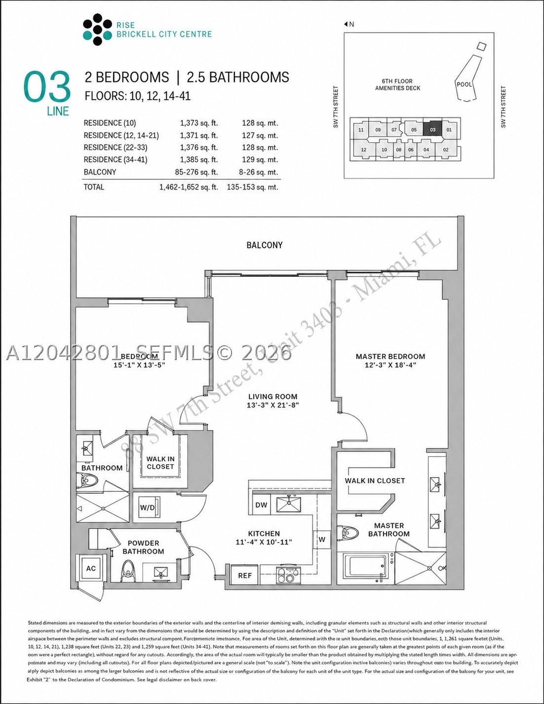 88 SW 7 Street #3403, Miami FL 33130
