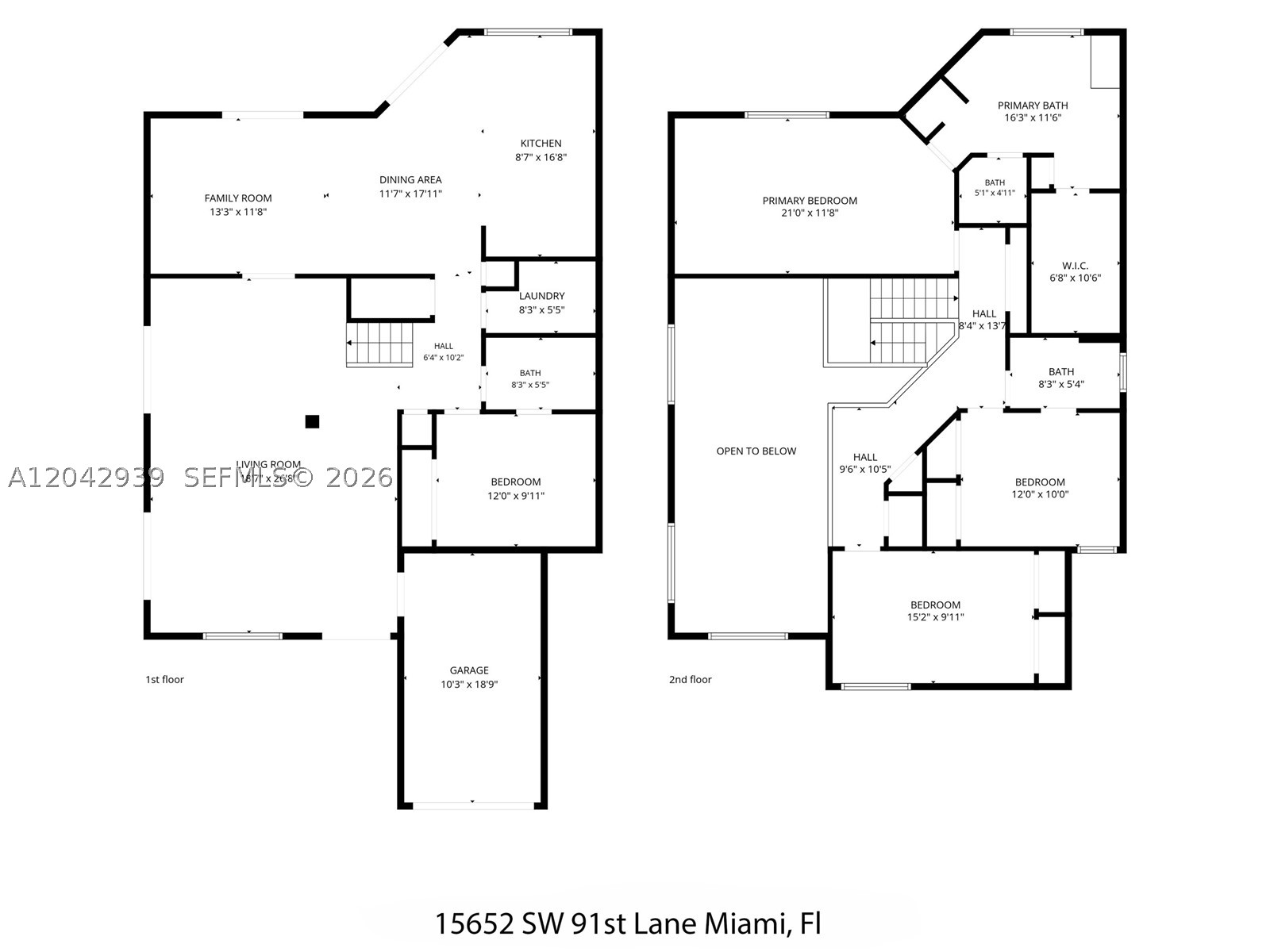 15652 SW 91st Ln, Miami FL 33196