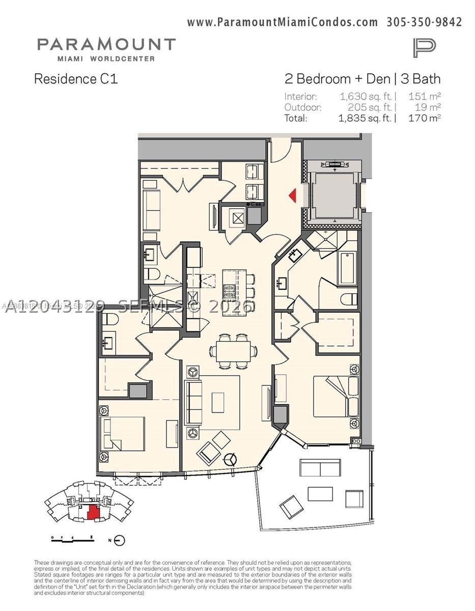 851 NE 1st Ave #3308, Miami FL 33132