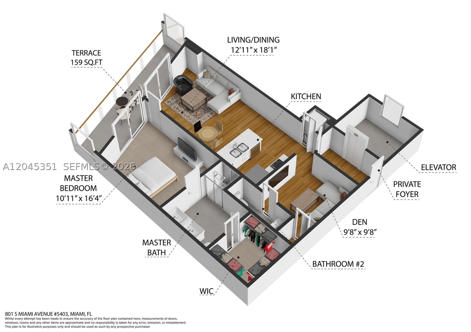 801 S Miami Ave #5403, Miami FL 33130