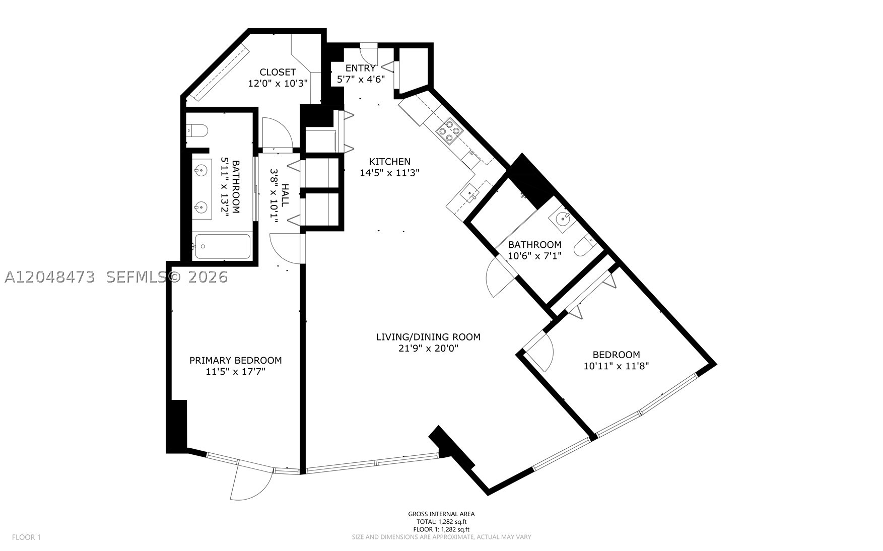 350 S Miami Ave #3702, Miami FL 33130