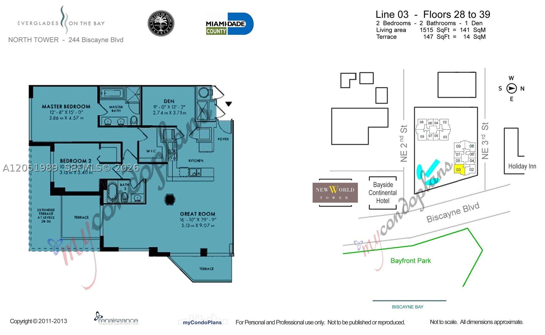 244 Biscayne Blvd #3903, Miami FL 33132