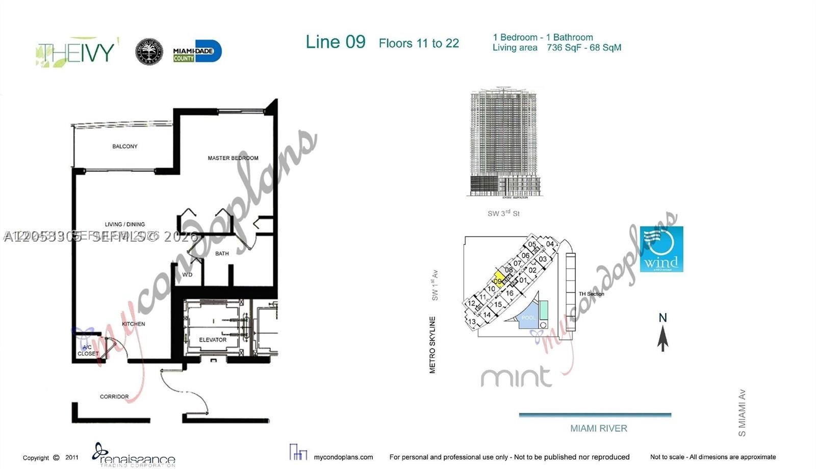 90 SW 3rd St #1409, Miami FL 33130