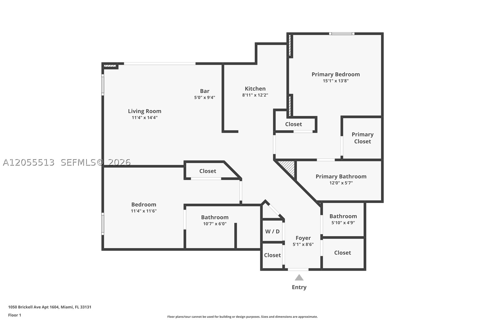 1050 Brickell Ave #3314, Miami FL 33131