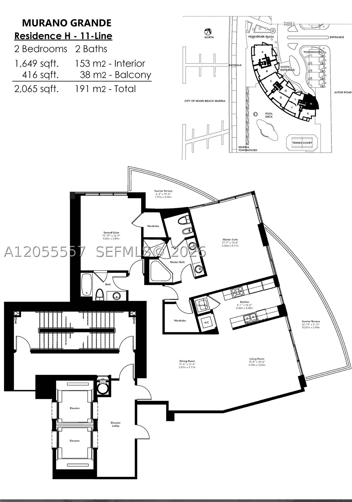 400 Alton Rd #1011, Miami Beach FL 33139