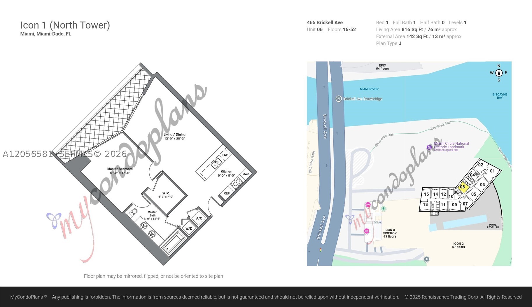 465 BRICKELL AV #3006, Miami FL 33131