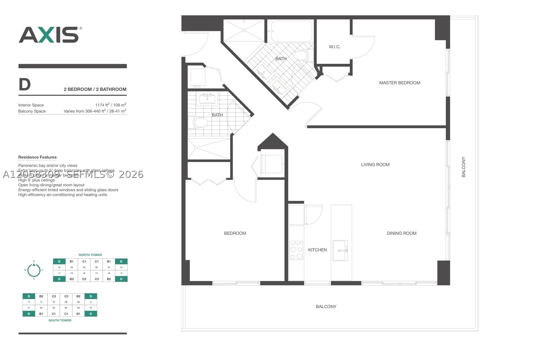 1111 SW 1 AV #1414-N, Miami FL 33130