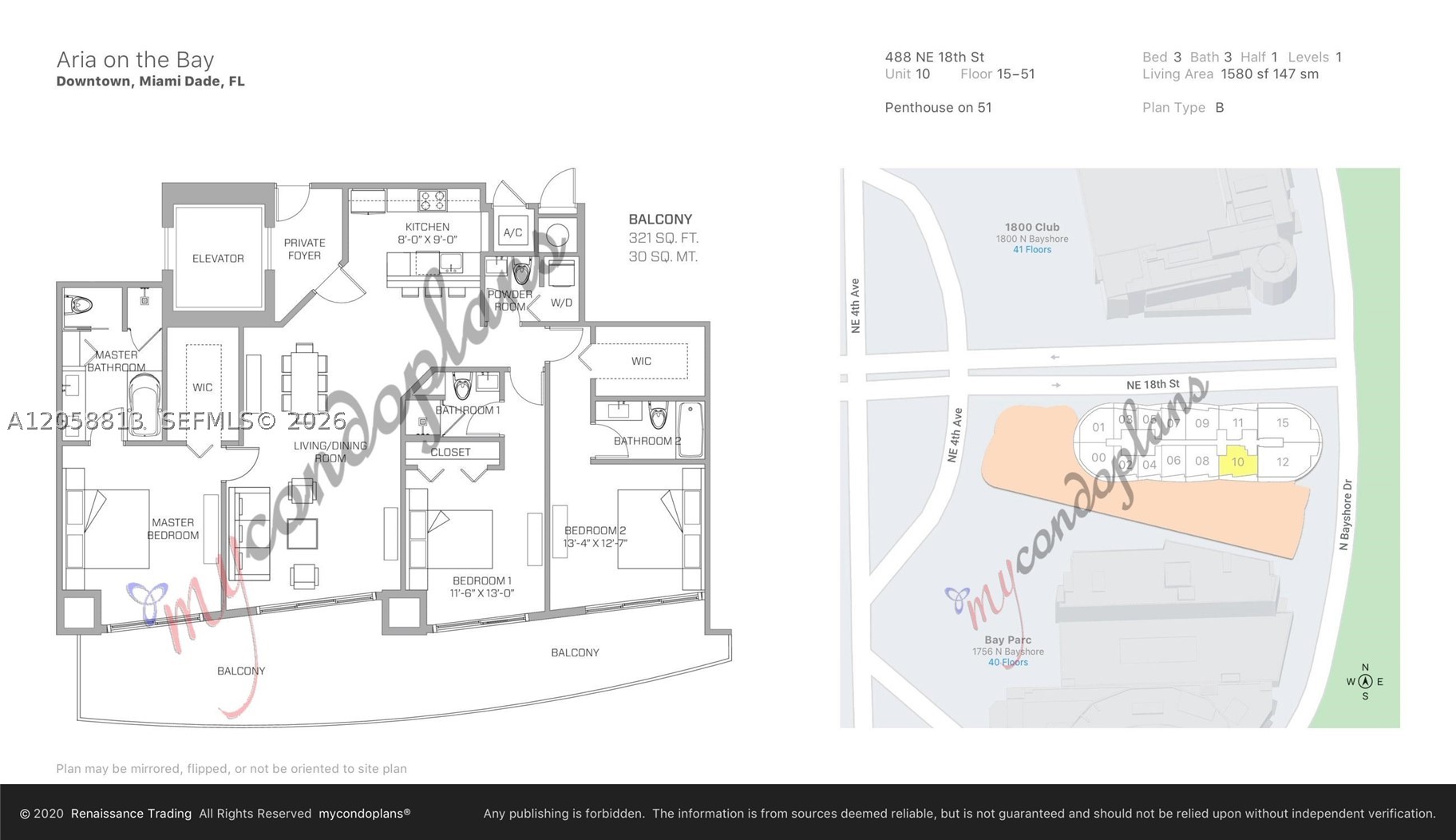 488 NE 18th St #3910, Miami FL 33132