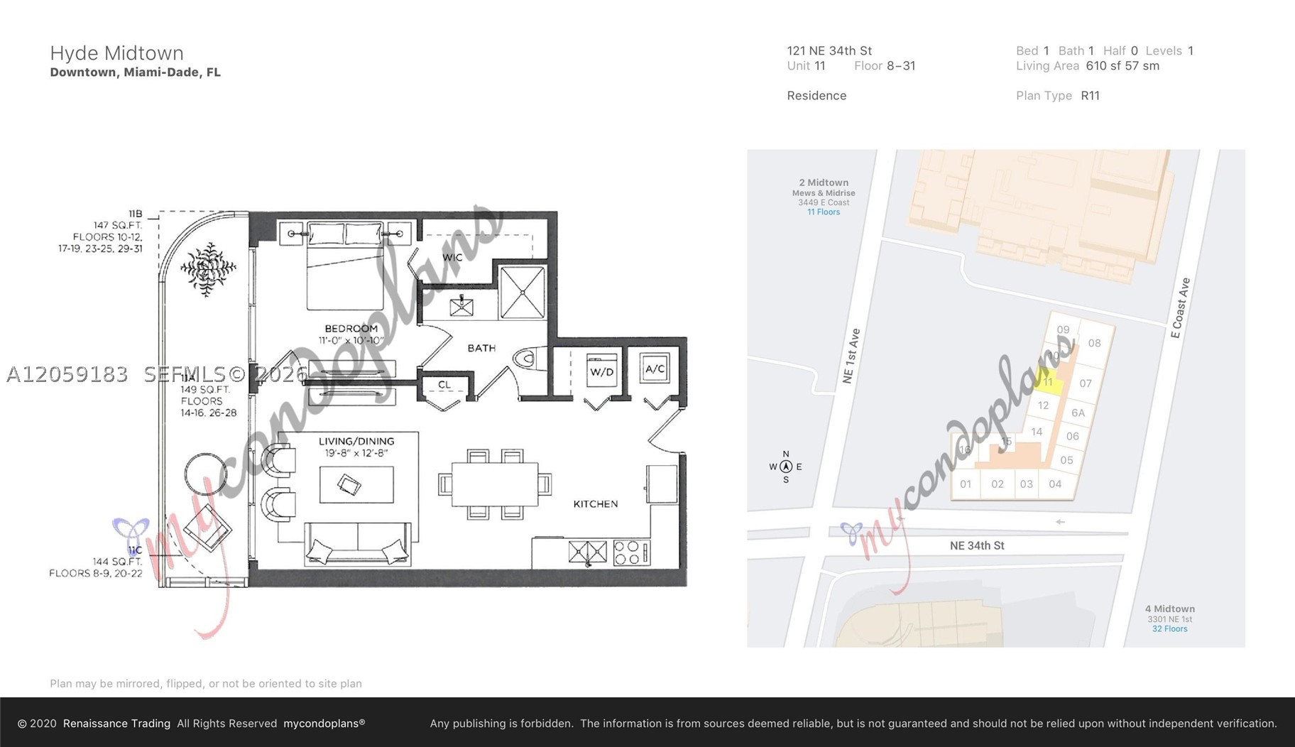 121 NE 34th St #1211, Miami FL 33137
