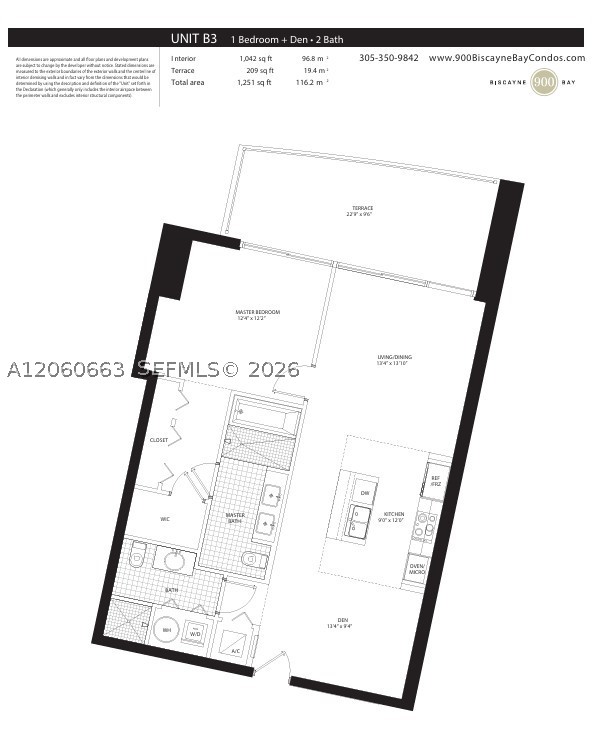 900 Biscayne Blvd #3607, Miami FL 33132