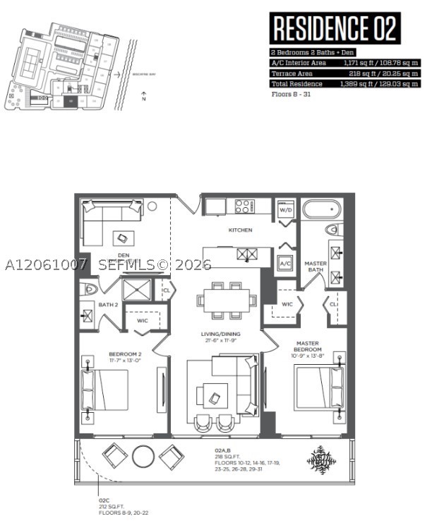 121 NE 34 ST #1702, Miami FL 33137