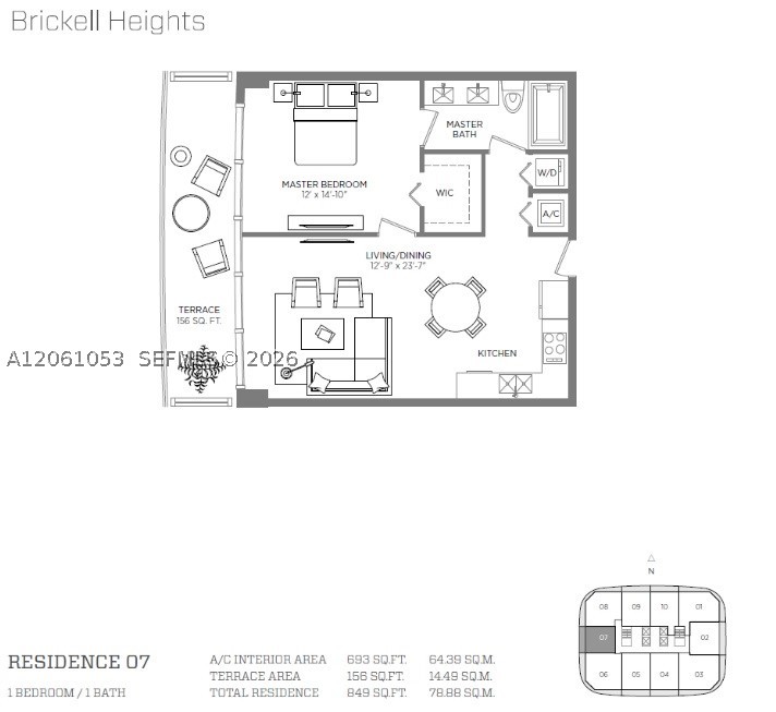 45 SW 9 st #1607, Miami FL 33131